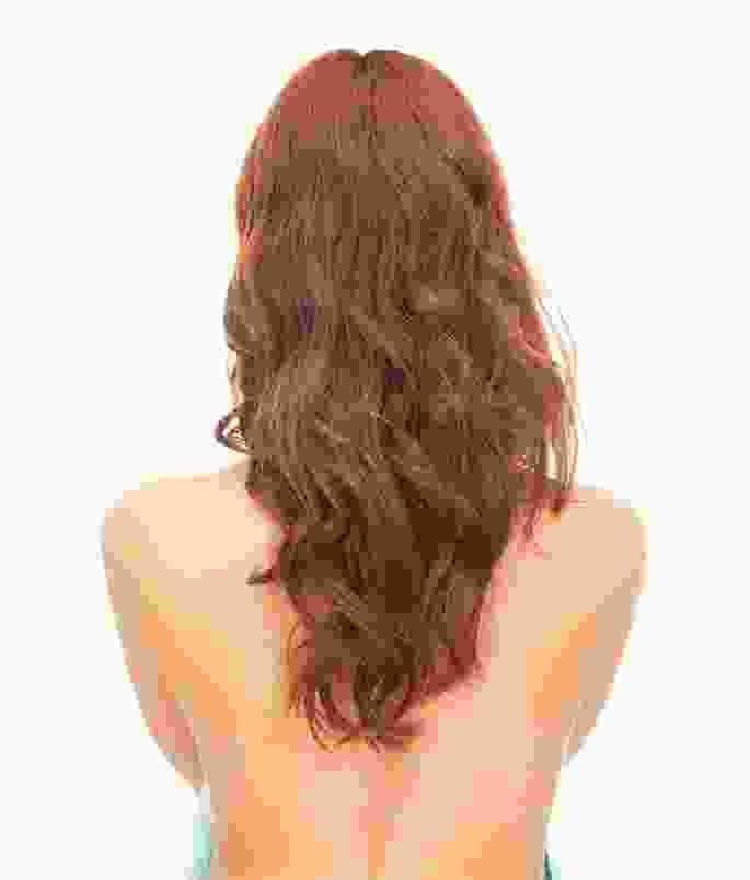 Long curly hair brown wig - Image 5